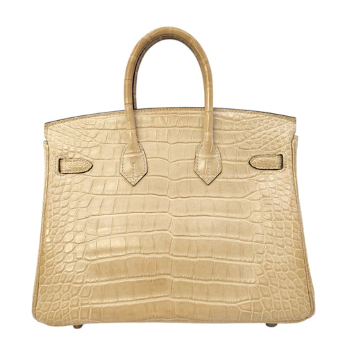 Birkin 25 Trench in Matte Alligator Gold hardware CL2603-20085 2