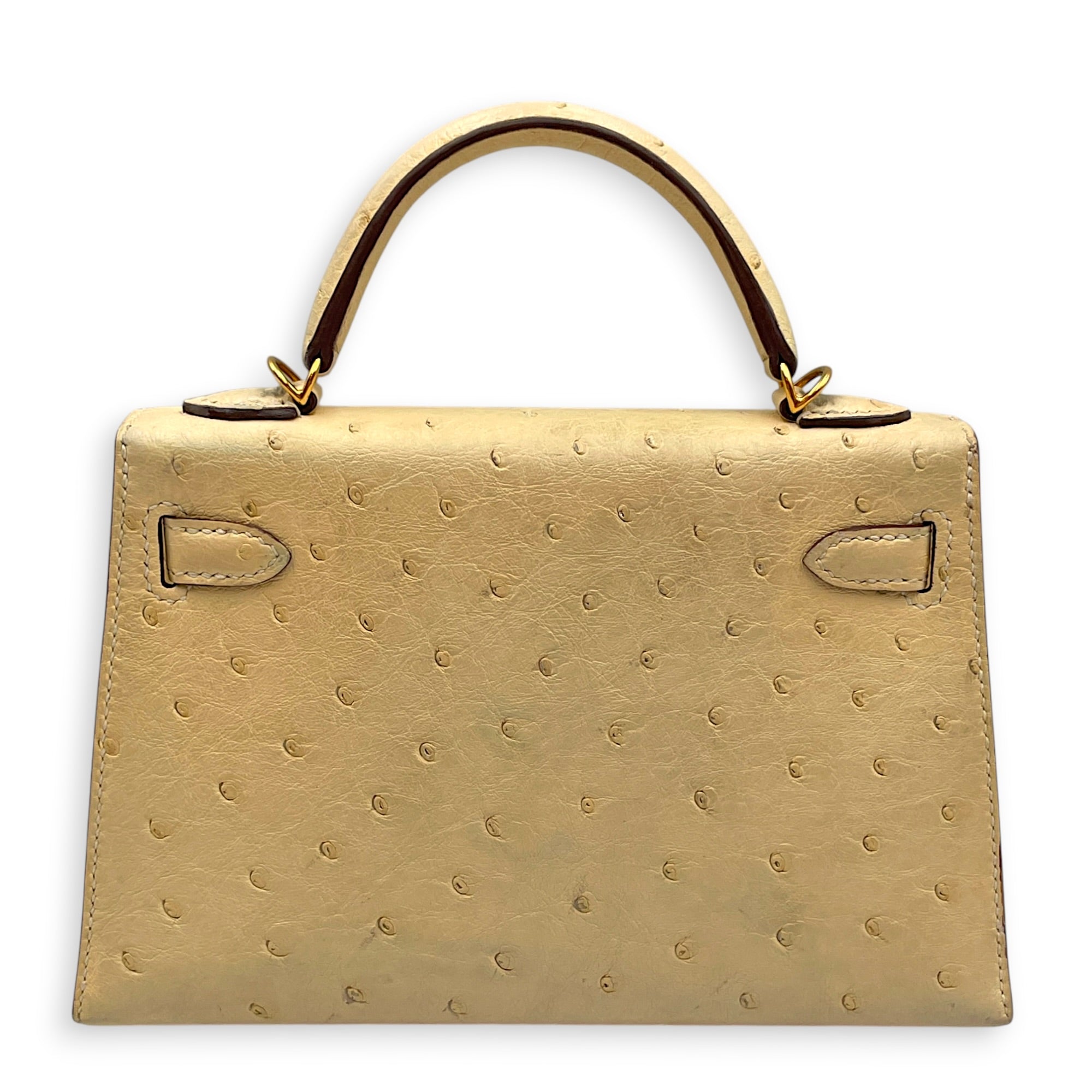 Sellier Kelly 20 Nata in Ostrich Gold hardware CL2603-20086 2