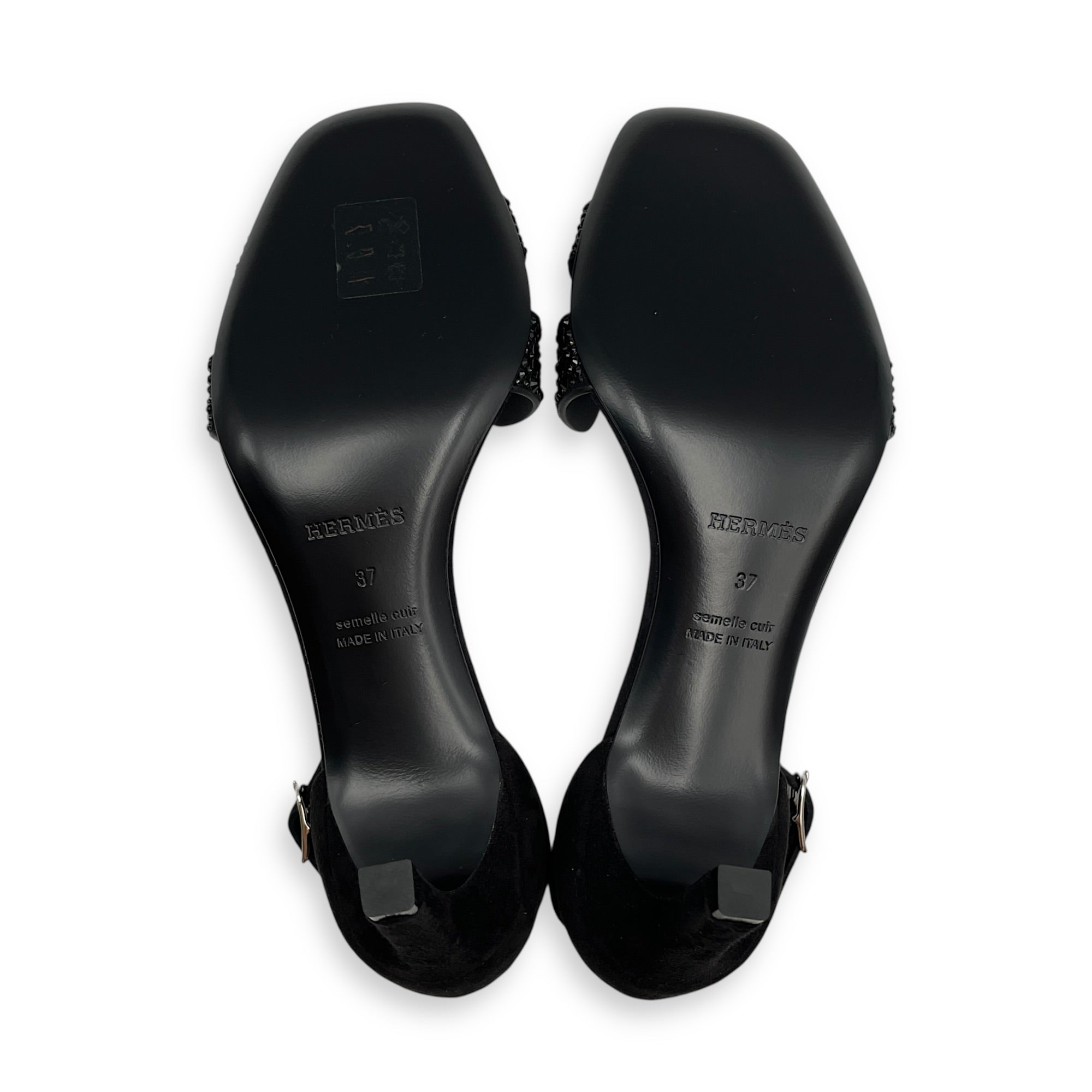 Joy 70 37 Black Sandals in Suede Leather CL2603-20096 3