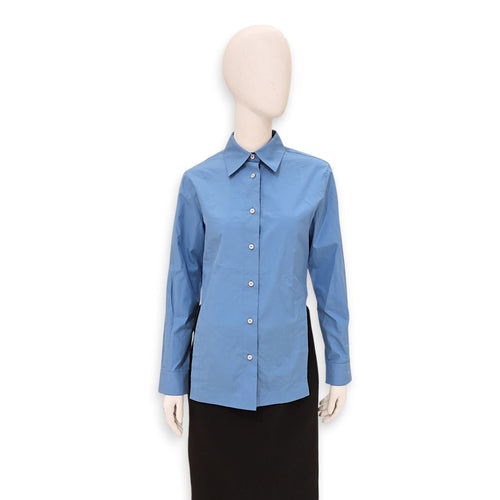 Long-Sleeved Blouse 34 Blue Ready-To-Wear in Cotton CL2603-20113 1