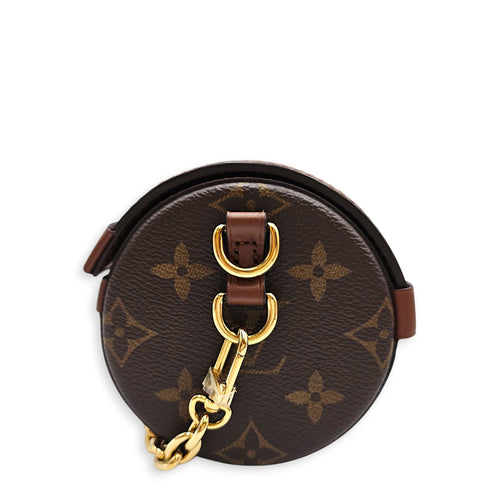 Papillon Trunk Brown Shoulder Bag in Canvas Gold hardware CL2603-20121 3