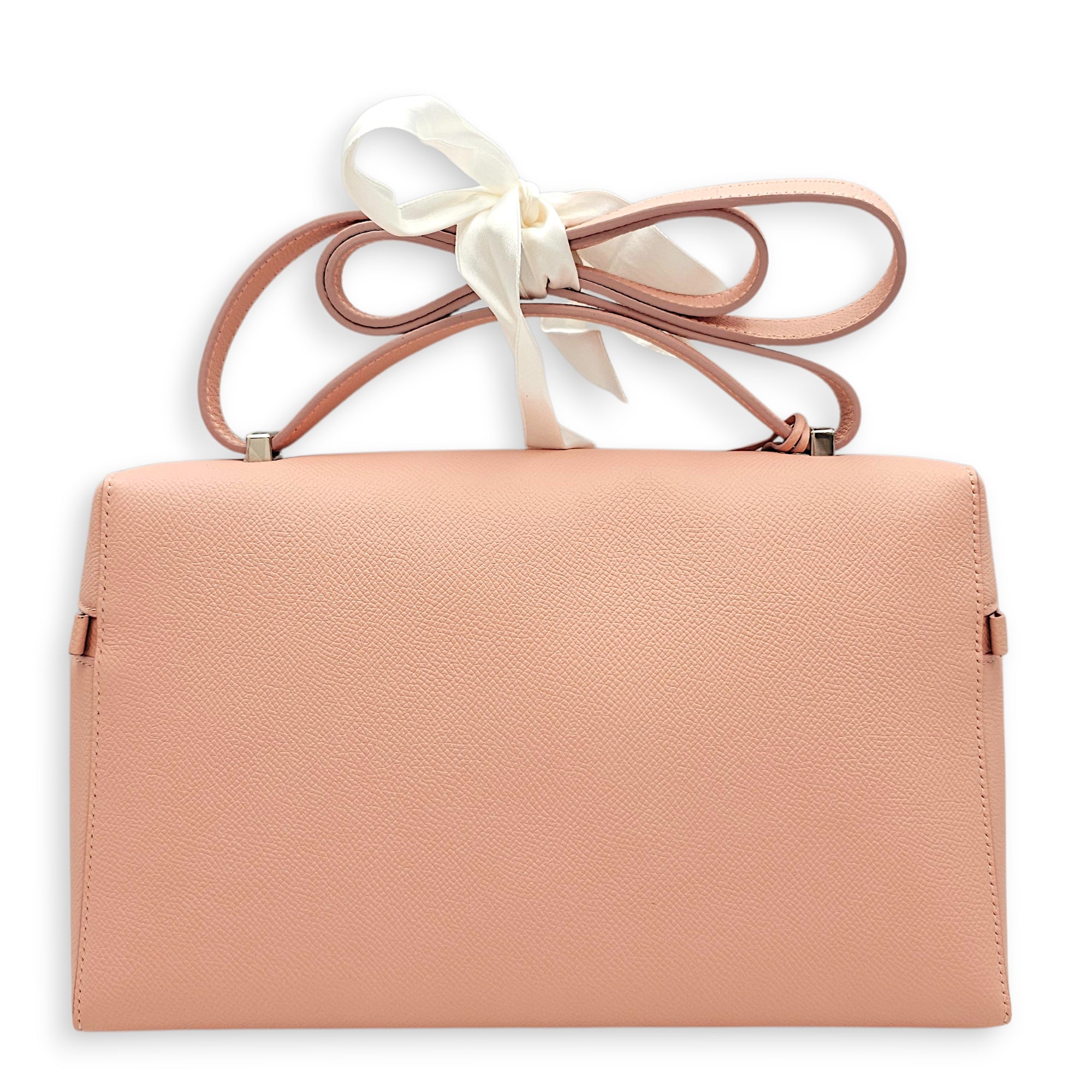 Extra Pocket 27 Pink Shoulder Bag in Calfskin Silver hardware