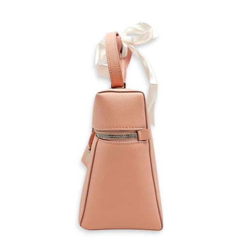 Extra Pocket 27 Pink Shoulder Bag in Calfskin Silver hardware