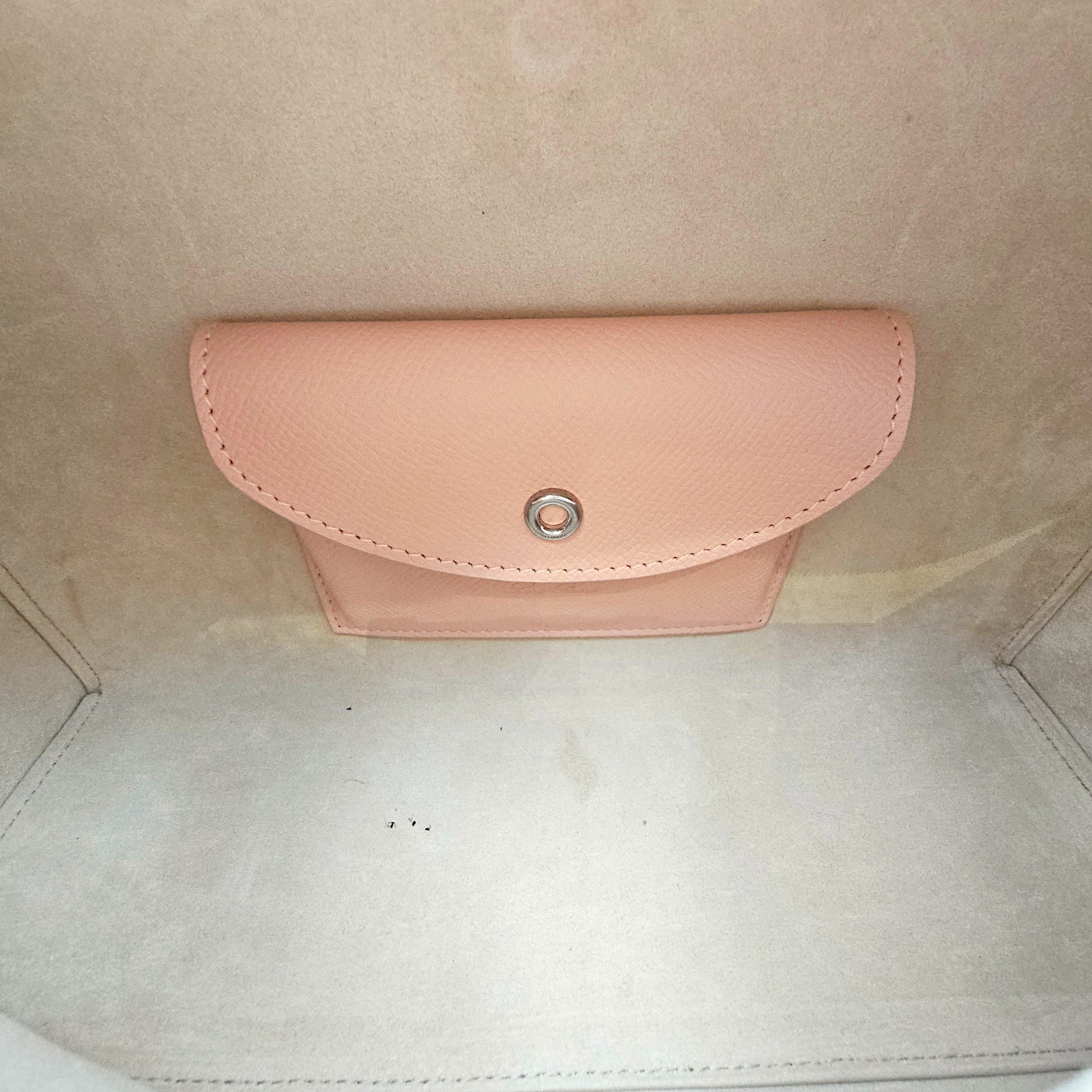 Extra Pocket 27 Pink Shoulder Bag in Calfskin Silver hardware