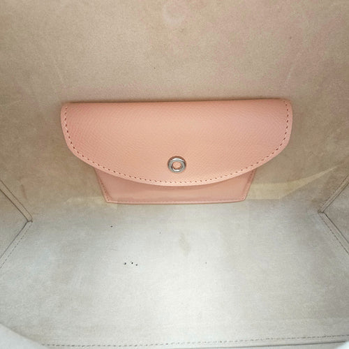Extra Pocket 27 Pink Shoulder Bag in Calfskin Silver hardware