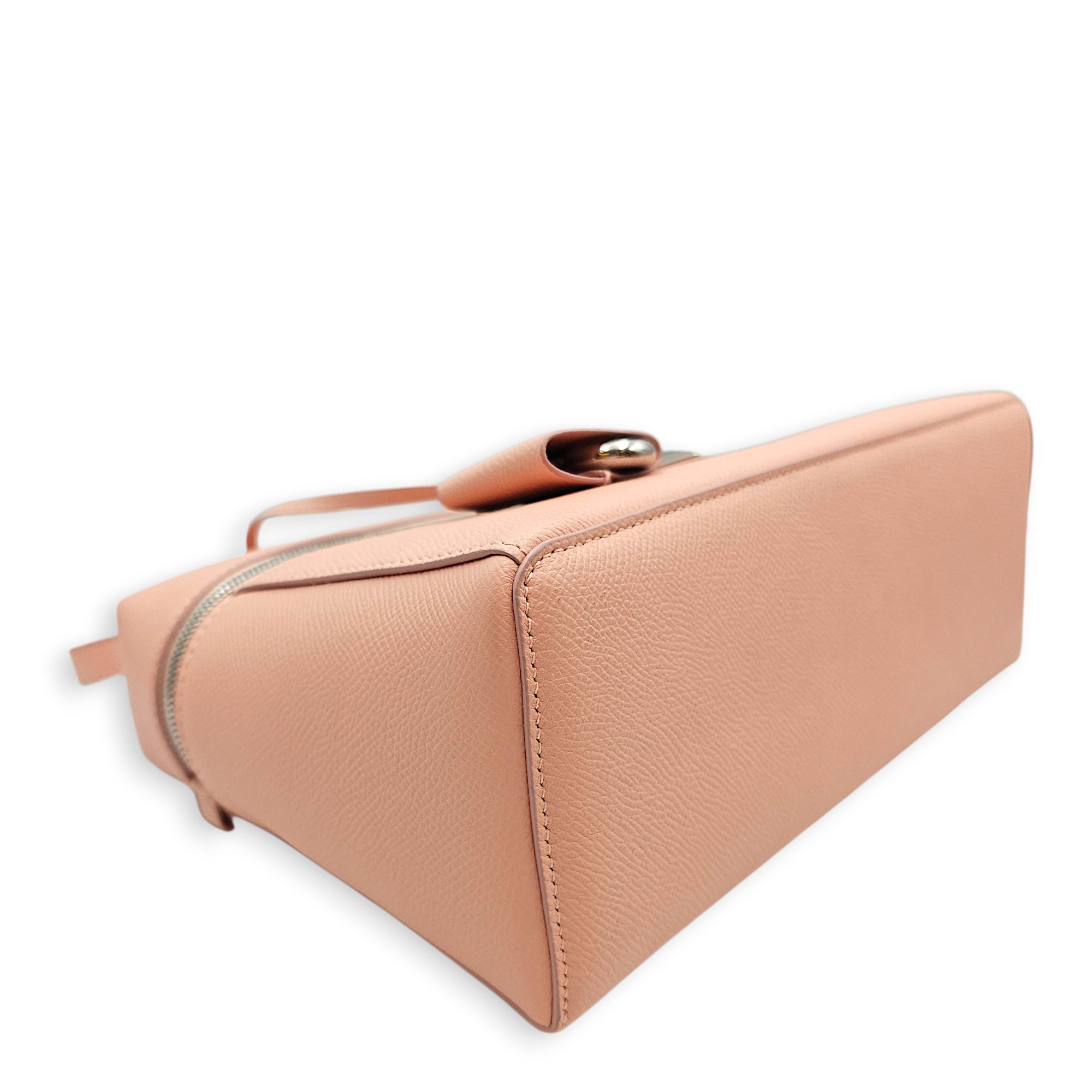 Extra Pocket 27 Pink Shoulder Bag in Calfskin Silver hardware