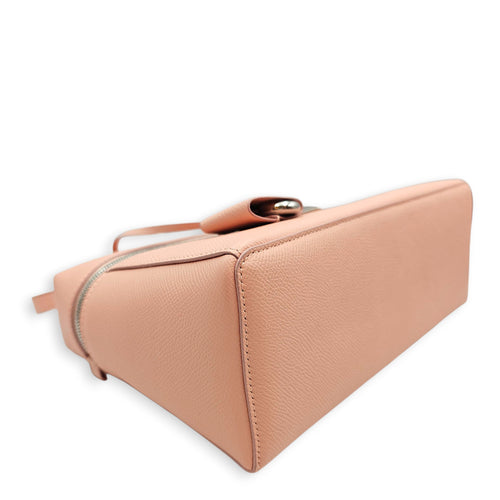 Extra Pocket 27 Pink Shoulder Bag in Calfskin Silver hardware