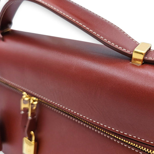 Extra Pocket L27 Brown Shoulder Bag in Calfskin Gold hardware CL2603-20128 10