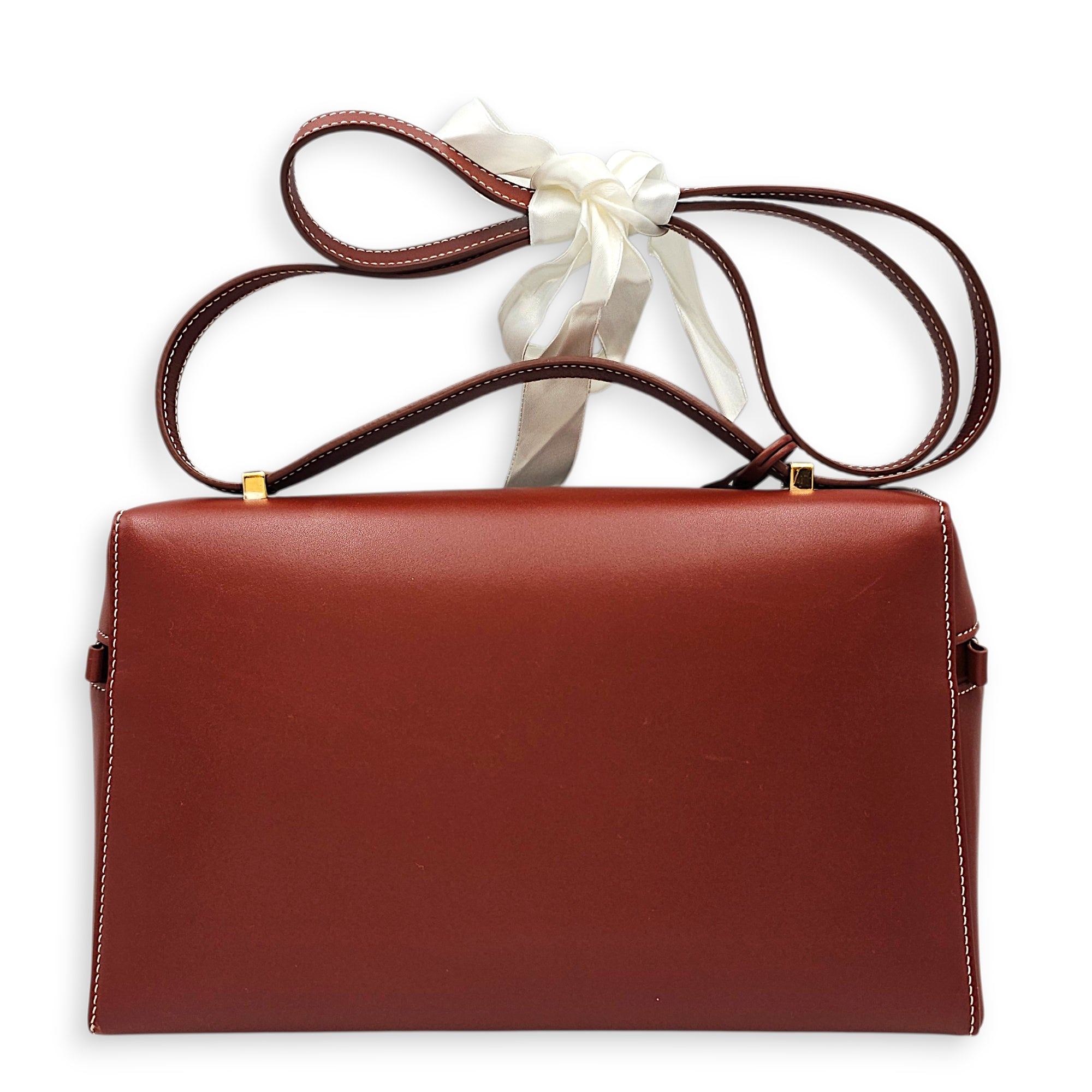 Extra Pocket L27 Brown Shoulder Bag in Calfskin Gold hardware CL2603-20128 2