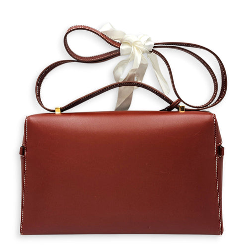 Extra Pocket L27 Brown Shoulder Bag in Calfskin Gold hardware CL2603-20128 2