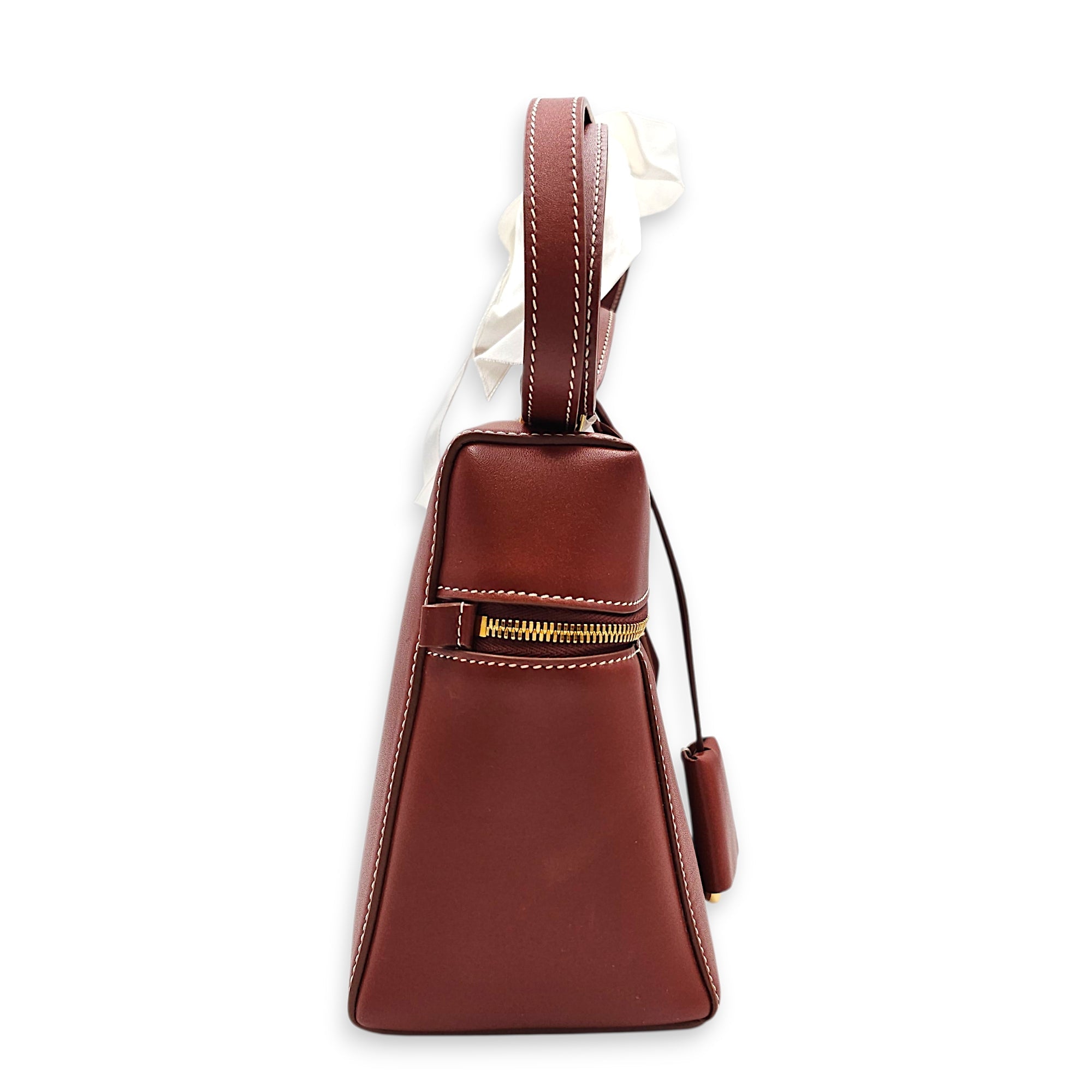Extra Pocket L27 Brown Shoulder Bag in Calfskin Gold hardware CL2603-20128 3