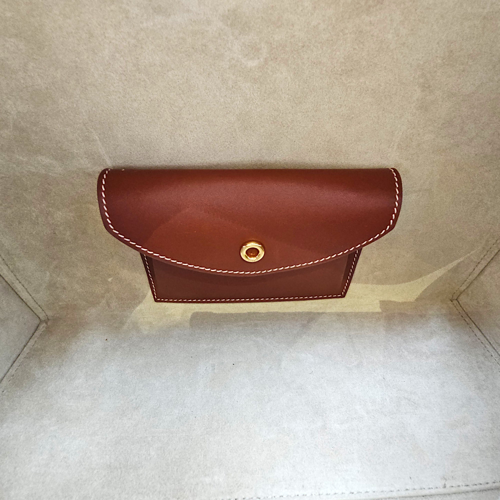 Extra Pocket L27 Brown Shoulder Bag in Calfskin Gold hardware CL2603-20128 6