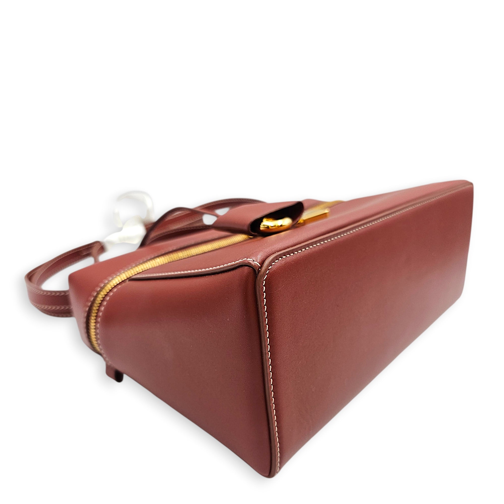 Extra Pocket L27 Brown Shoulder Bag in Calfskin Gold hardware CL2603-20128 7