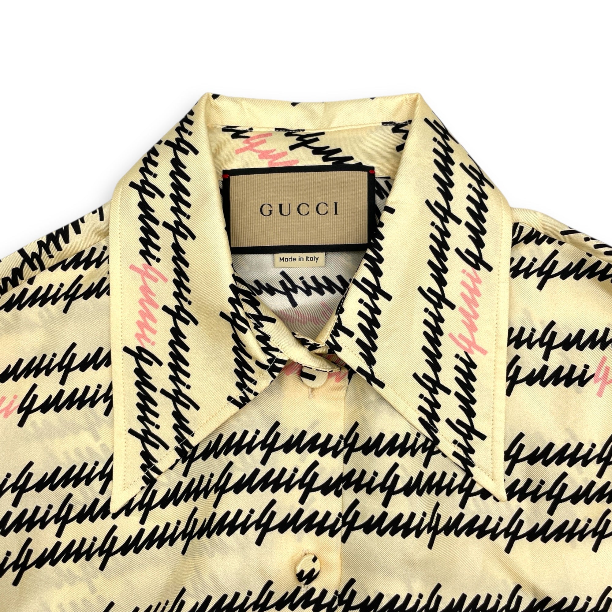 Printed Long-Sleeved Shirt 40 Beige Ready-To-Wear in Silk CL2603-20133 4