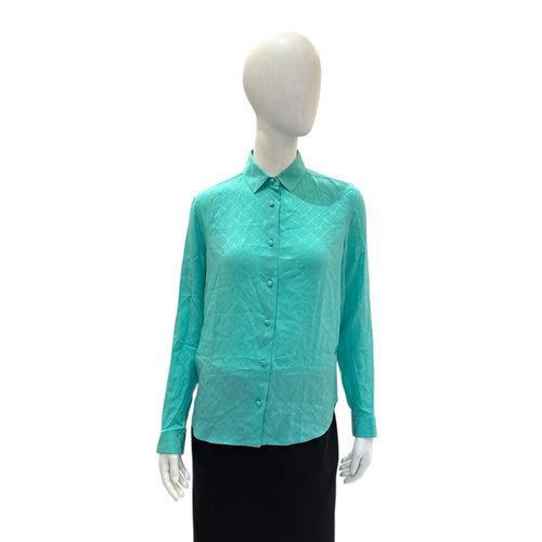 GG Logo Shirt 36 Mint Green Ready-To-Wear in Silk CL2603-20135 1