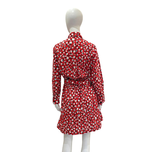 LV x YK Monogram Infinity Dots Shirt Dress 34 Red Ready-To-Wear in Cotton CL2603-20147 2