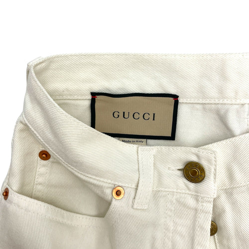 Straight Cut Jeans 24 White Ready-To-Wear in Cotton CL2603-20148 3