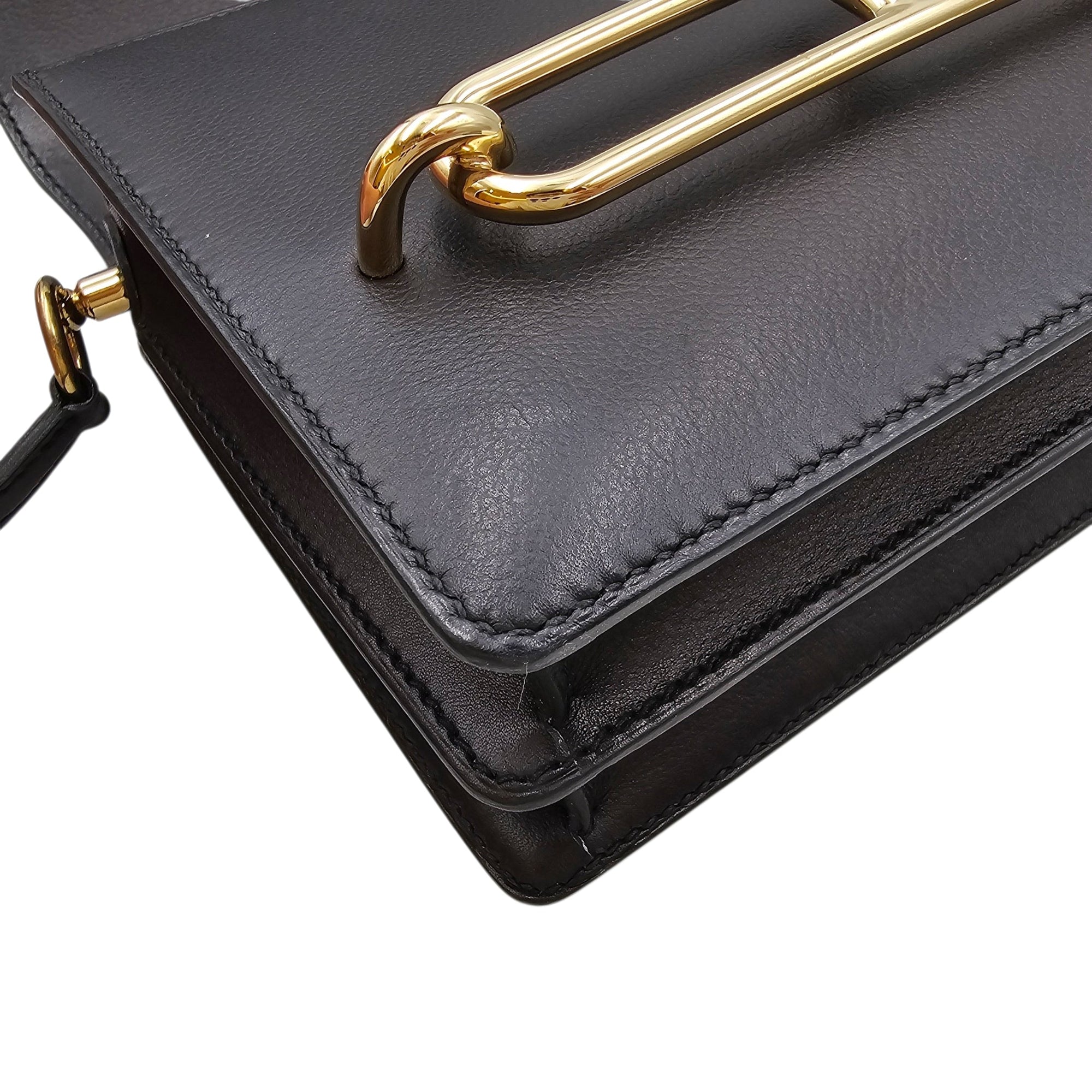 Roulis Mini Black in Evergrain Permabrass hardware CL2603-20157 11