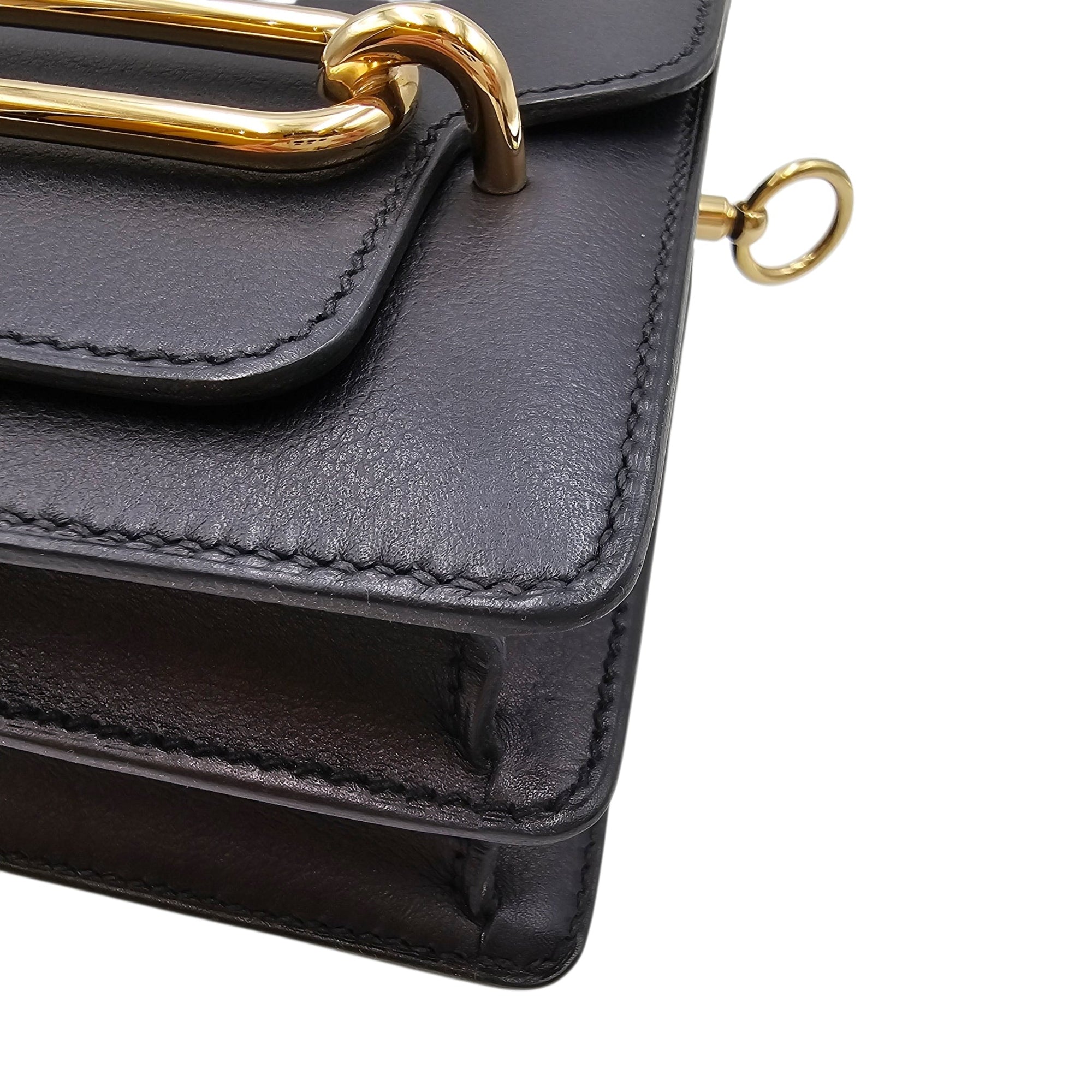 Roulis Mini Black in Evergrain Permabrass hardware CL2603-20157 16