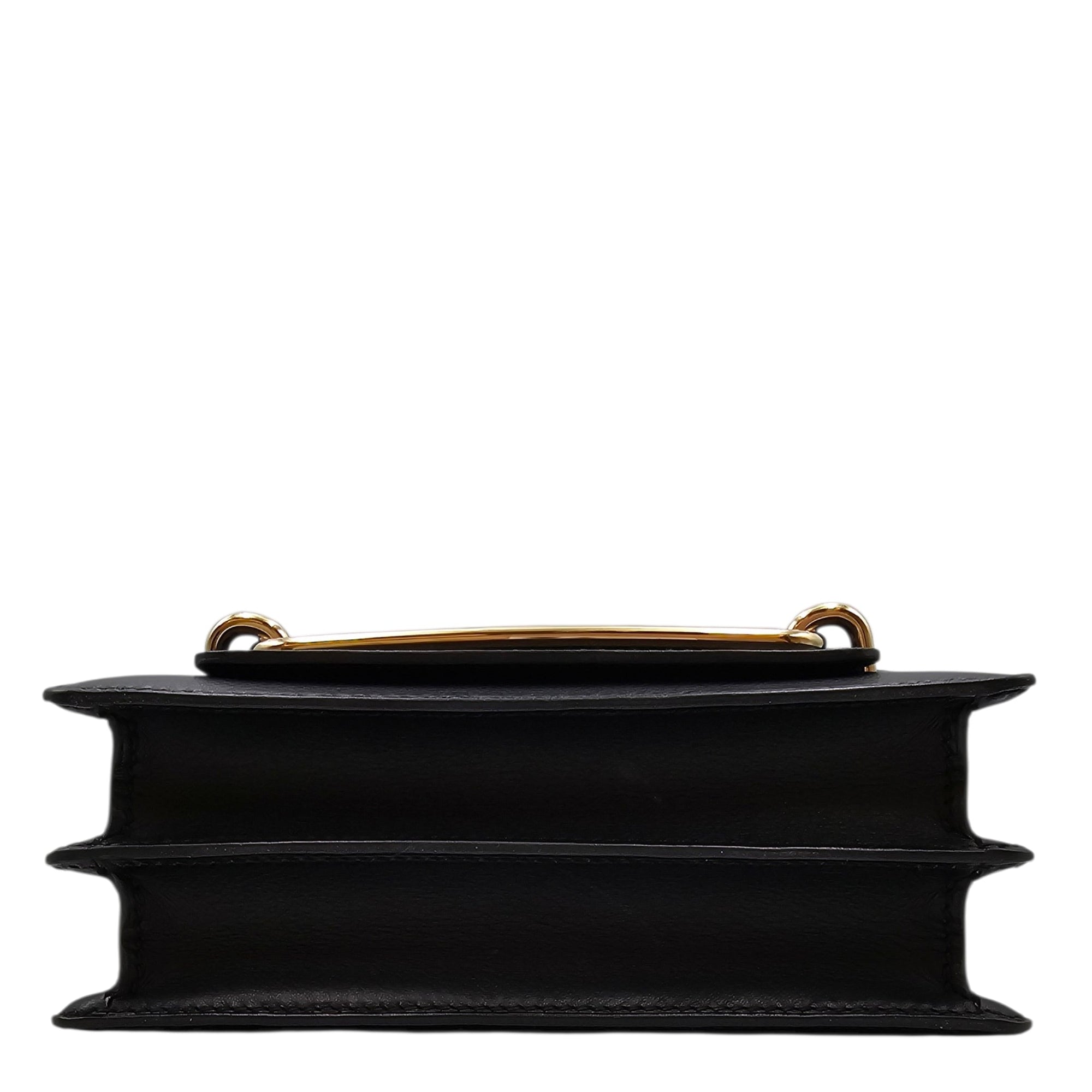 Roulis Mini Black in Evergrain Permabrass hardware CL2603-20157 5