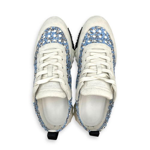 Bouncing 38 Blue Clair Sneakers in Suede Leather