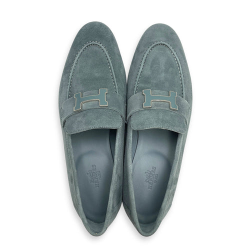 Paris 37.5 Gris Antarctique  Loafers in Suede Leather Enamel hardware CL2603-20177 1