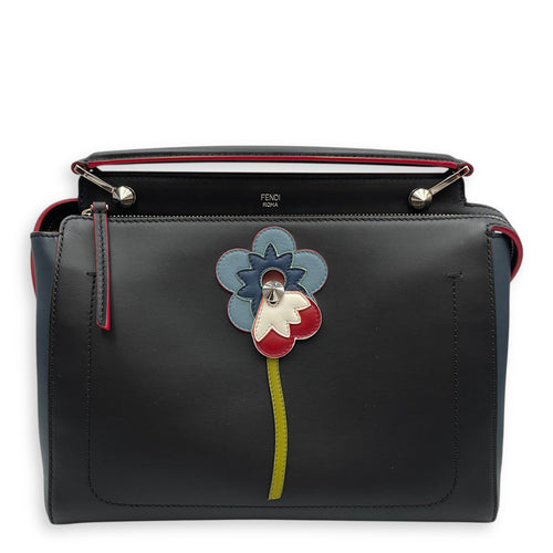 Roma Dotcom Black Shoulder Bag in Calfskin Silver hardware CL2603-20223 1