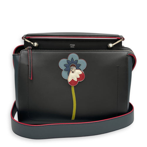 Roma Dotcom Black Shoulder Bag in Calfskin Silver hardware CL2603-20223 10