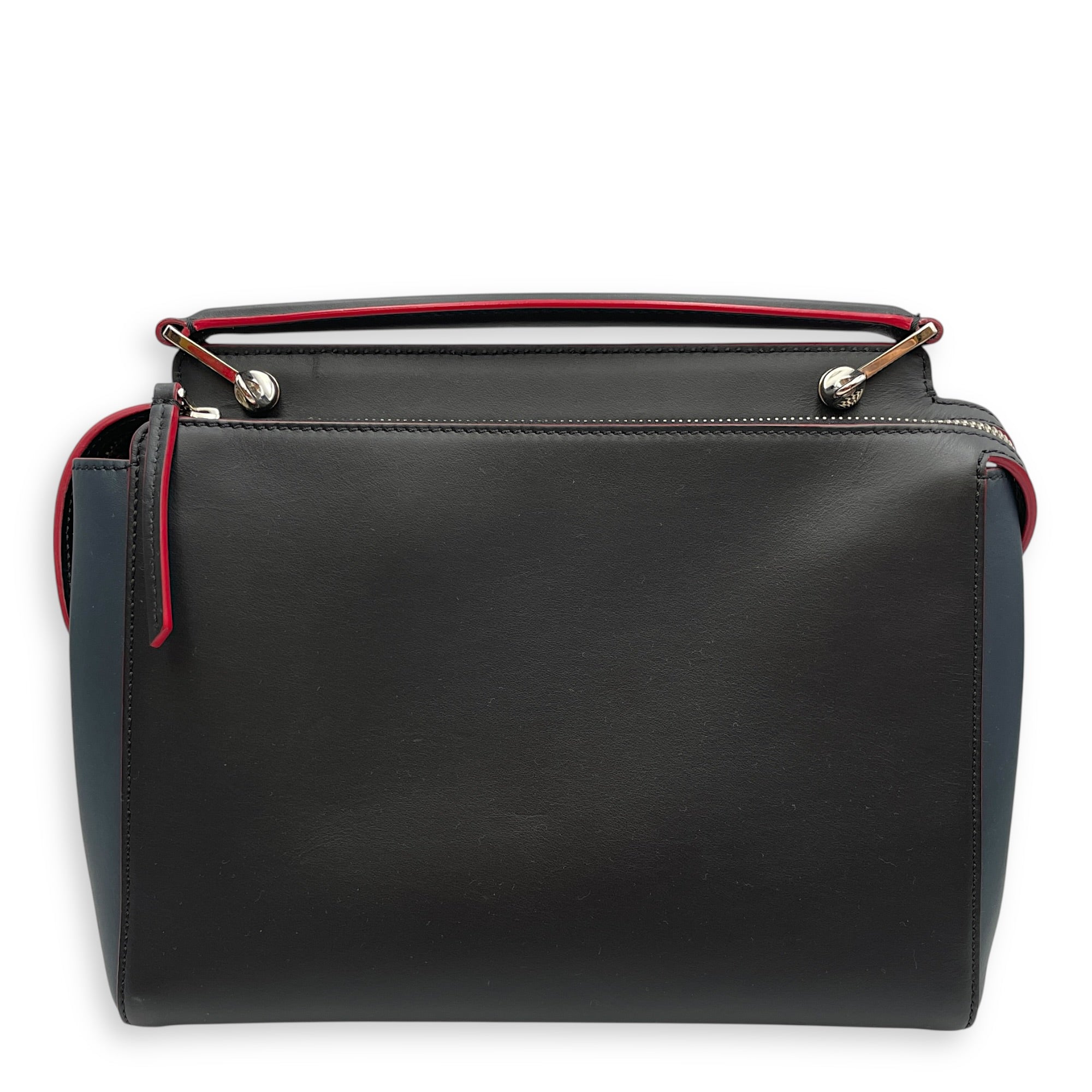 Roma Dotcom Black Shoulder Bag in Calfskin Silver hardware CL2603-20223 2