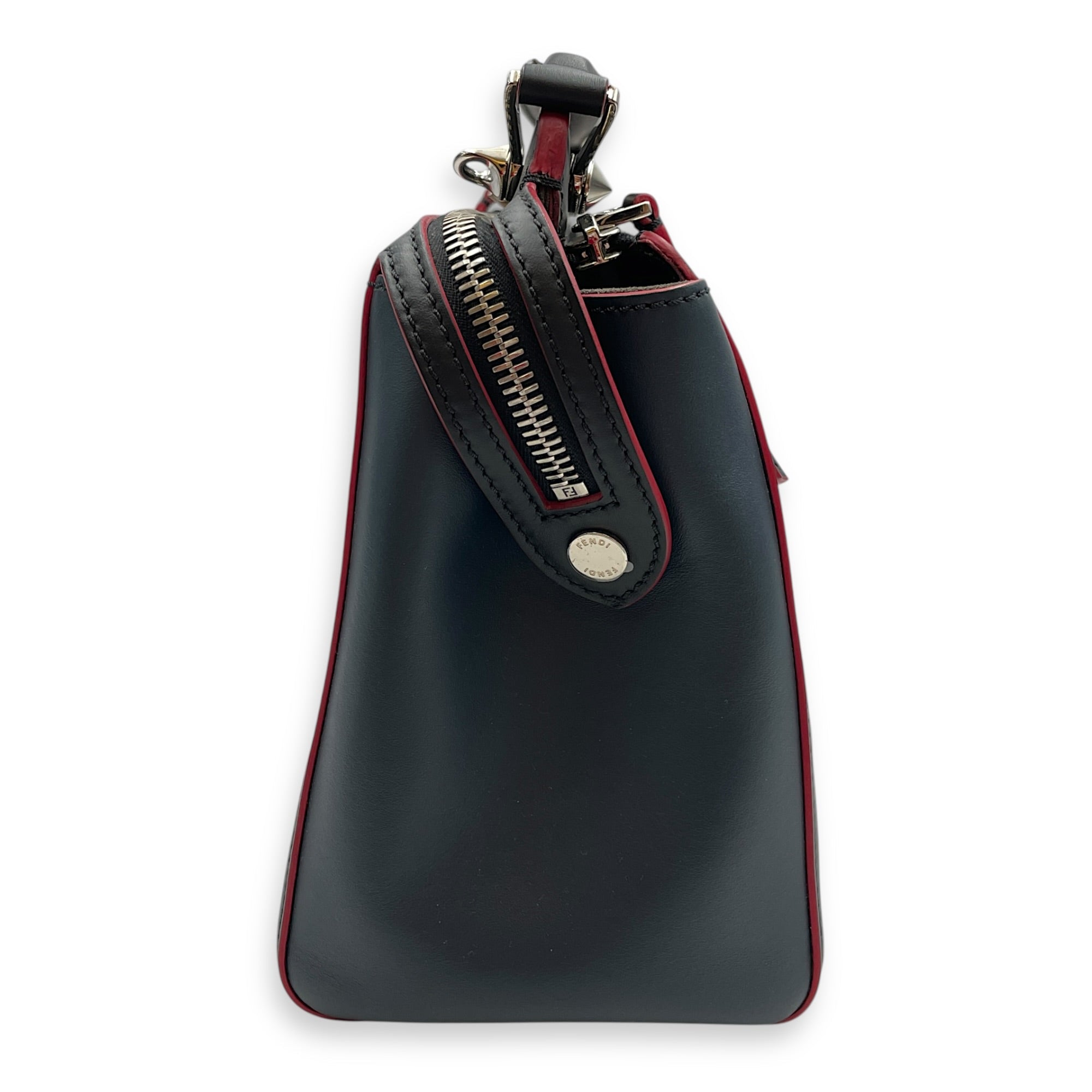 Roma Dotcom Black Shoulder Bag in Calfskin Silver hardware CL2603-20223 3