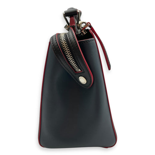 Roma Dotcom Black Shoulder Bag in Calfskin Silver hardware CL2603-20223 4