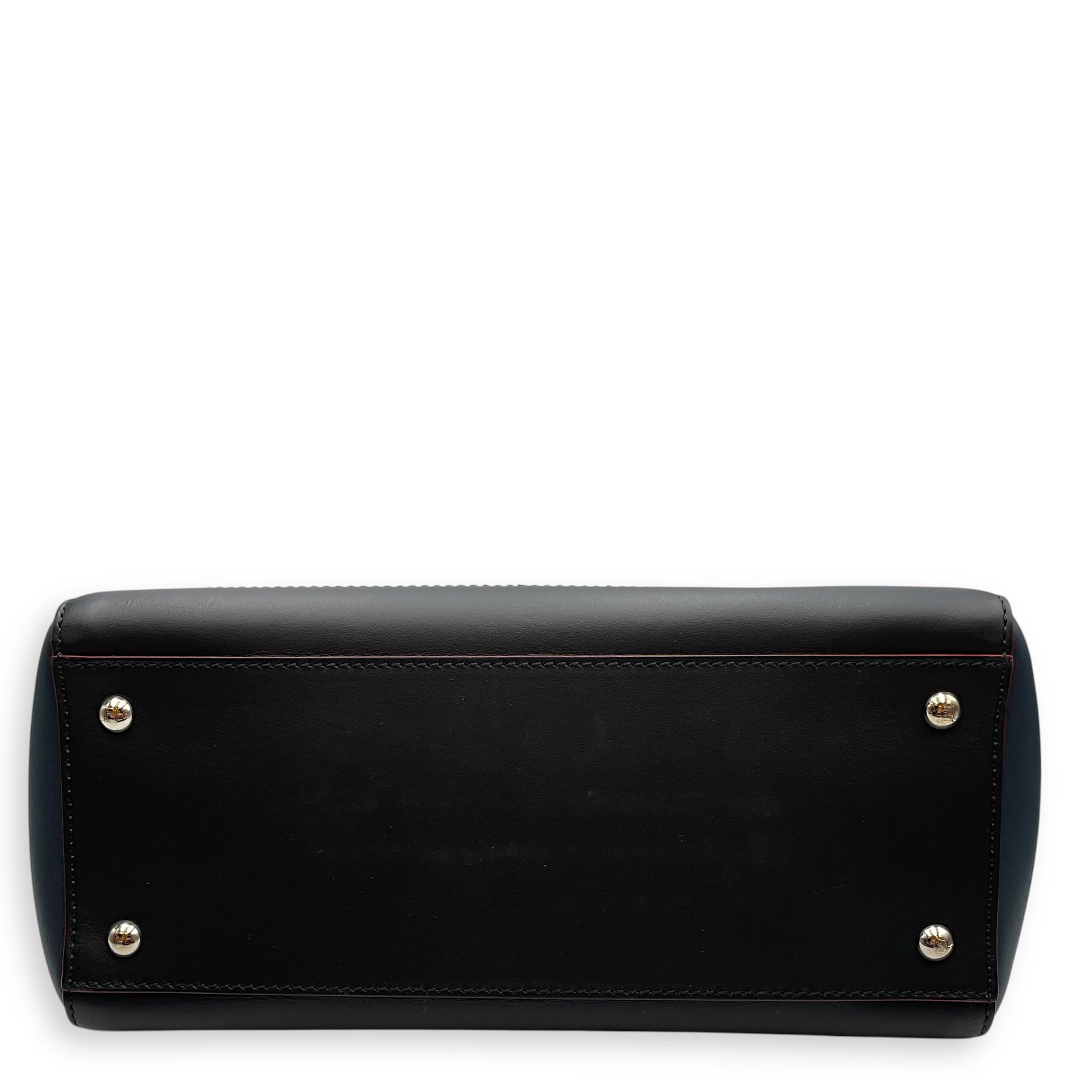 Roma Dotcom Black Shoulder Bag in Calfskin Silver hardware CL2603-20223 5