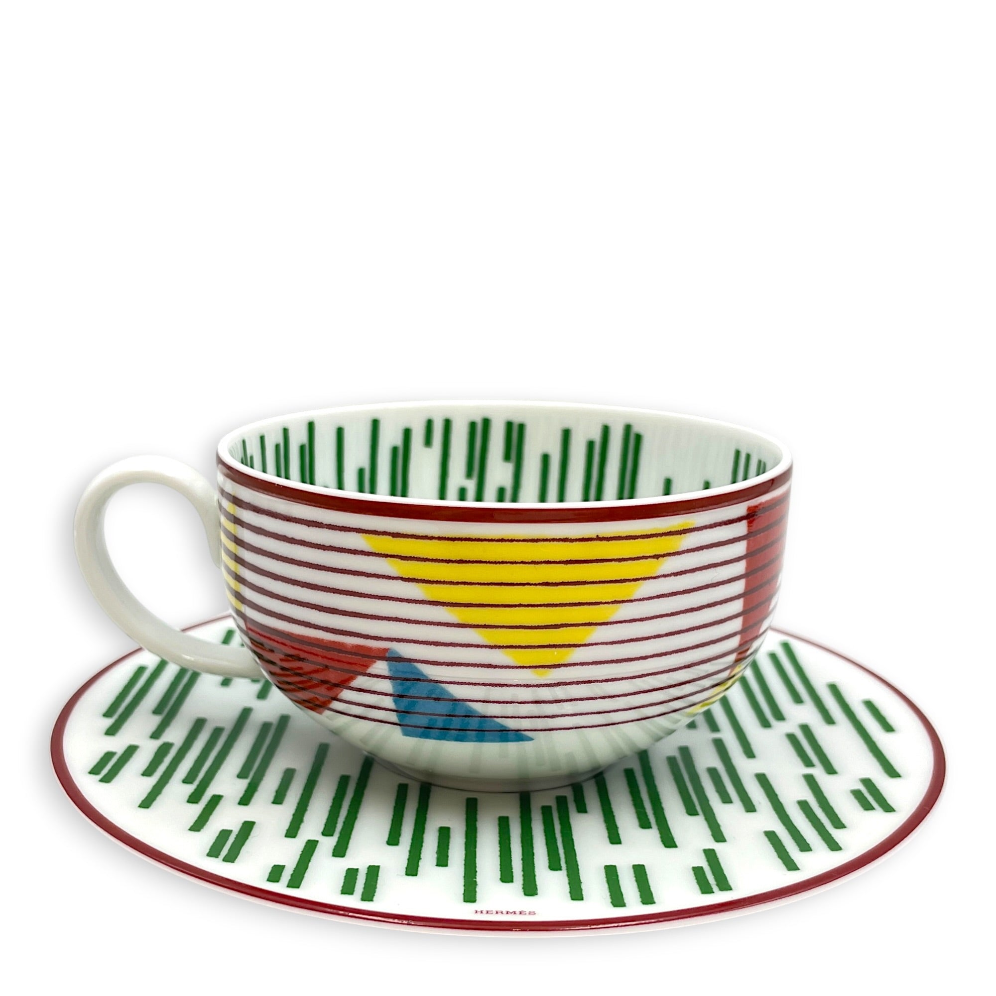 Hermès Hippomobile Tea Cup and Saucer n°2 Multi-colour Tableware CL2603-20251 2