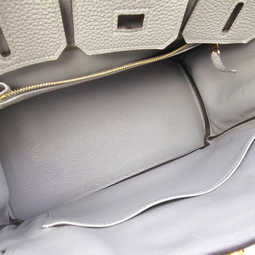 Birkin 25 Gris Mouette in Togo Gold hardware