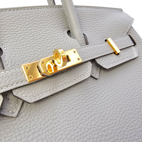 Birkin 25 Gris Mouette in Togo Gold hardware