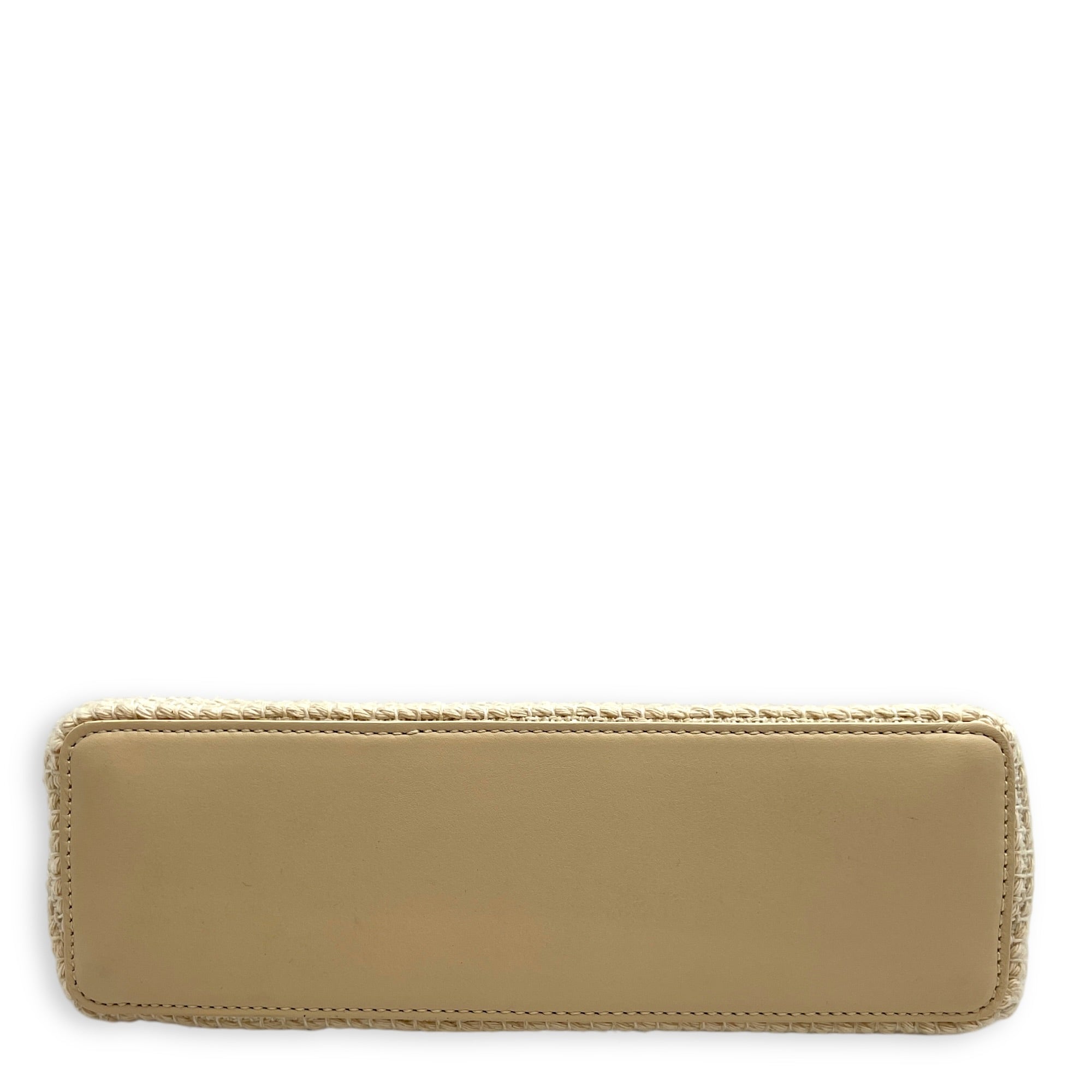 Extra Pocket 19 Beige Crossbody Bag in Canvas Gold hardware CL2603-20272 5