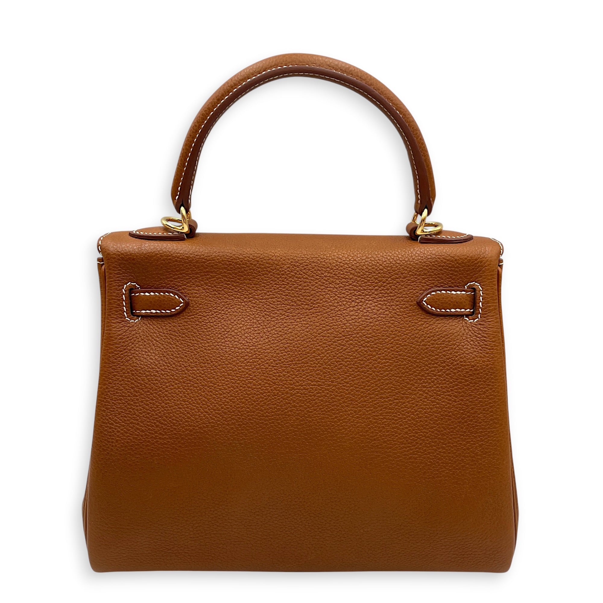 Kelly 25 Brown in Barenia Faubourg Gold hardware CL2603-20278 2