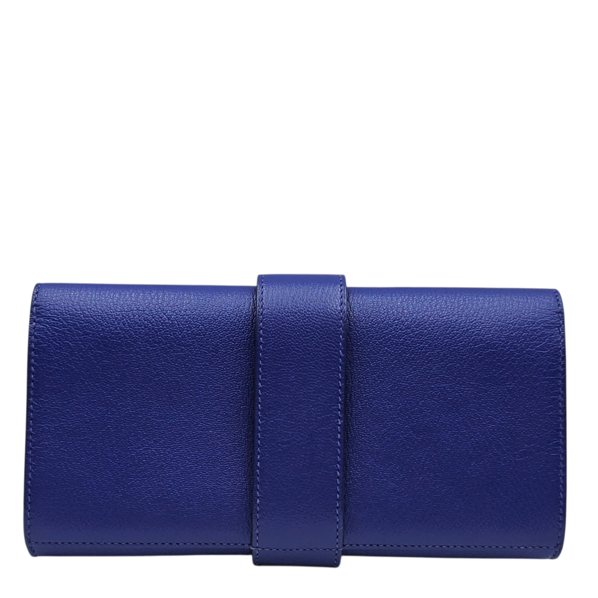 Medor Clutch Blue Electric  in Chevre Mysore Palladium hardware CL2603-20321 2