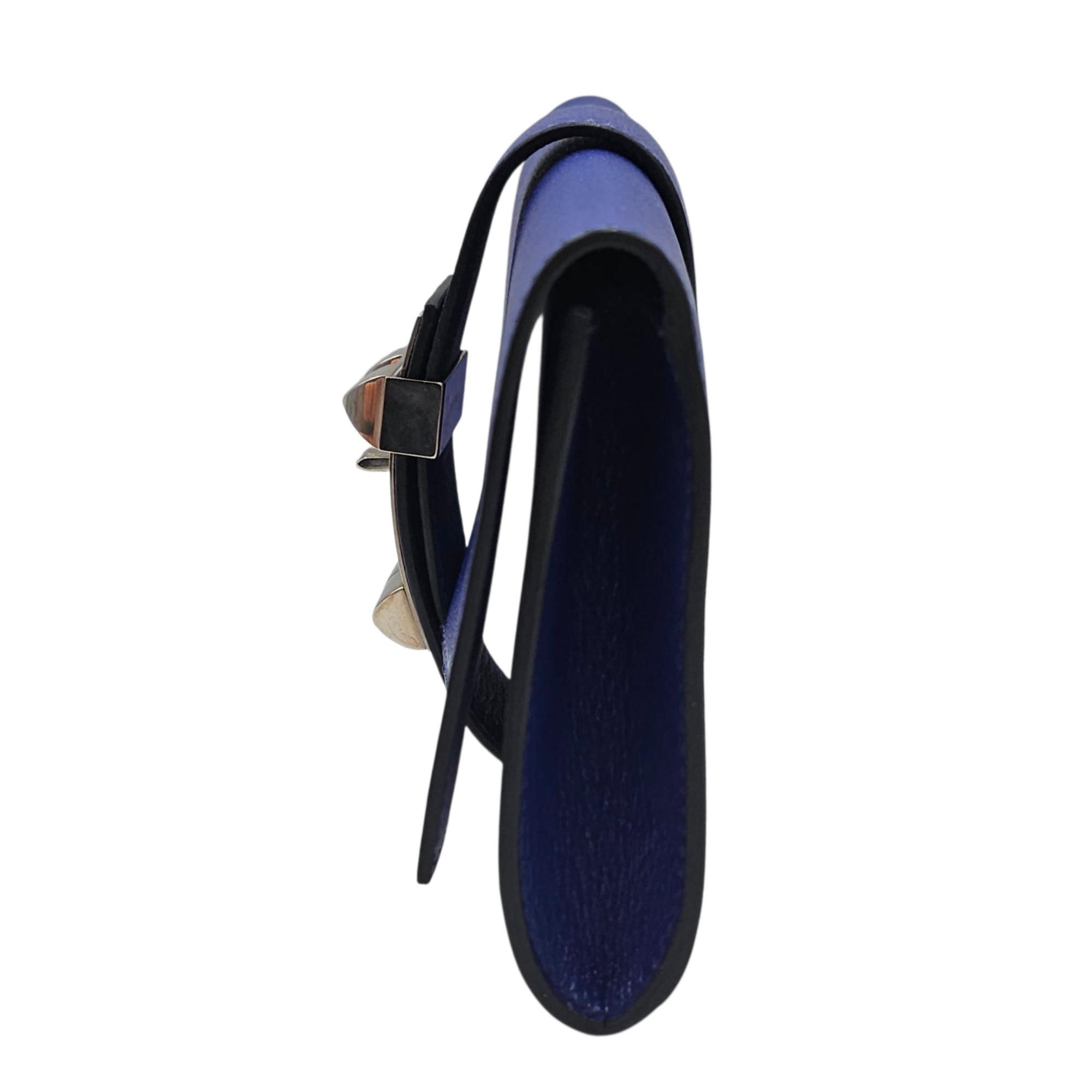 Medor Clutch Blue Electric  in Chevre Mysore Palladium hardware CL2603-20321 4