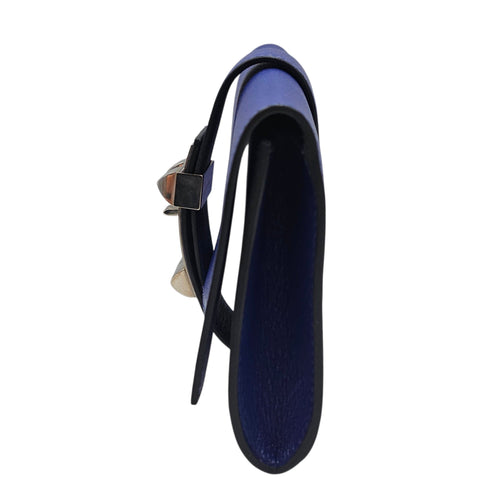 Medor Clutch Blue Electric  in Chevre Mysore Palladium hardware CL2603-20321 4