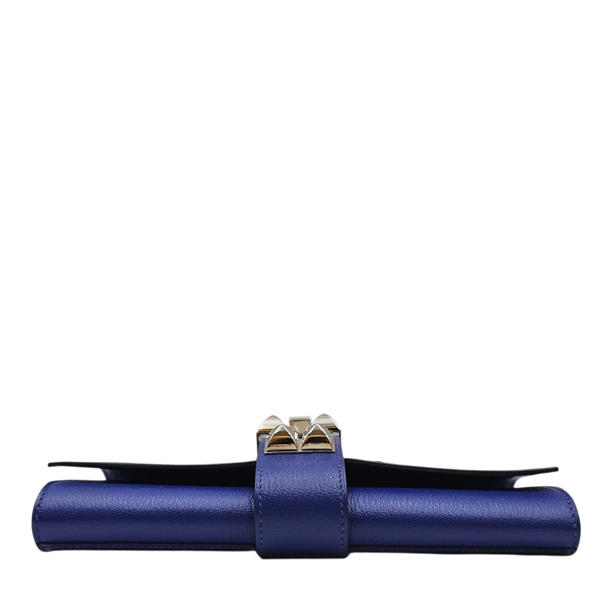 Medor Clutch Blue Electric  in Chevre Mysore Palladium hardware CL2603-20321 5