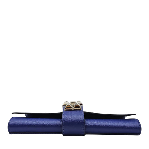 Medor Clutch Blue Electric  in Chevre Mysore Palladium hardware CL2603-20321 5