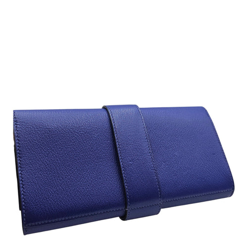 Medor Clutch Blue Electric  in Chevre Mysore Palladium hardware CL2603-20321 7