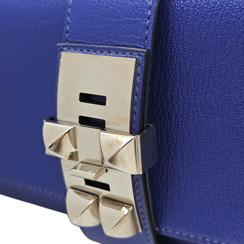 Medor Clutch Blue Electric  in Chevre Mysore Palladium hardware CL2603-20321 8