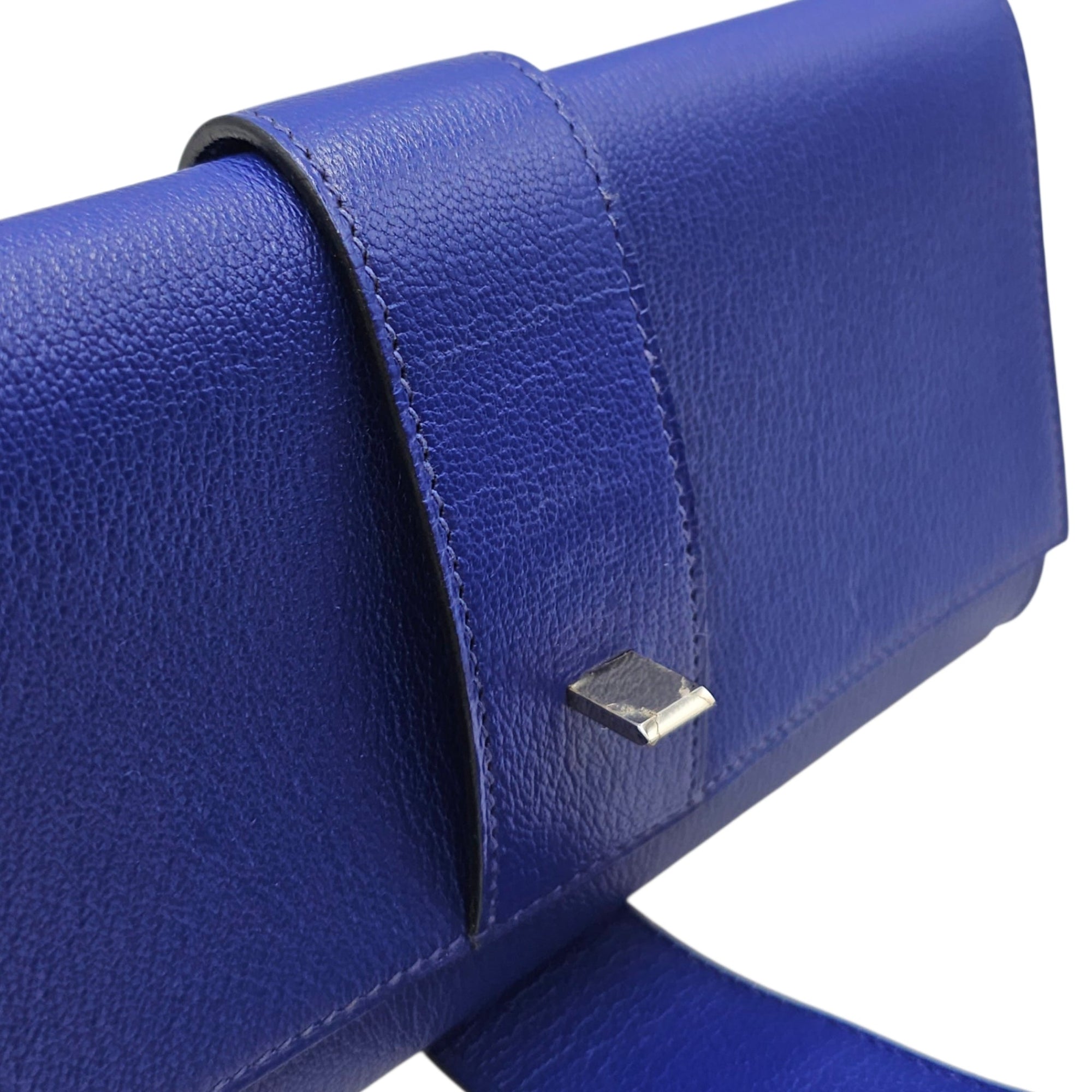 Medor Clutch Blue Electric  in Chevre Mysore Palladium hardware CL2603-20321 9