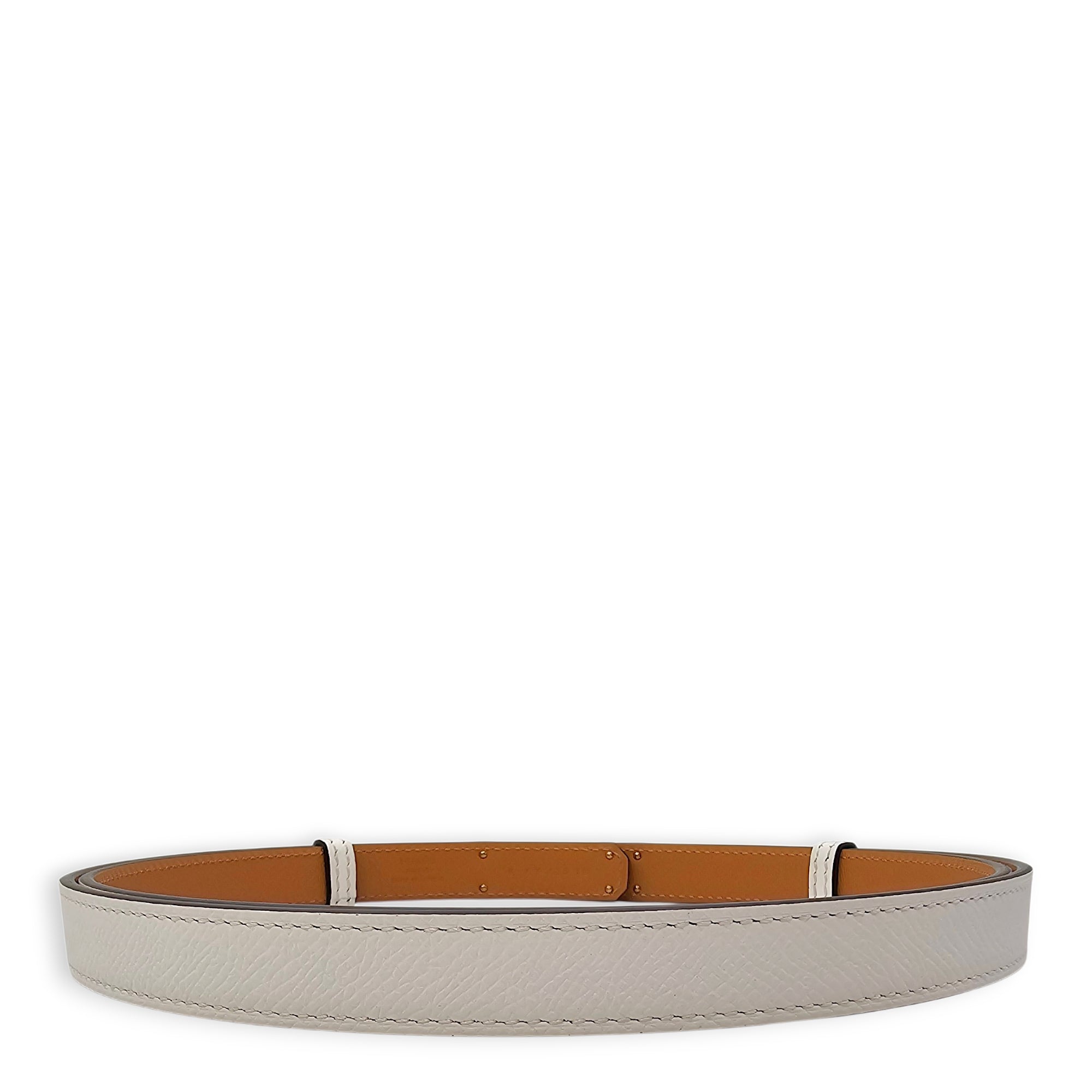 Kelly 18 Blanc Belt in Epsom Rose Gold hardware CL2603-20353 2