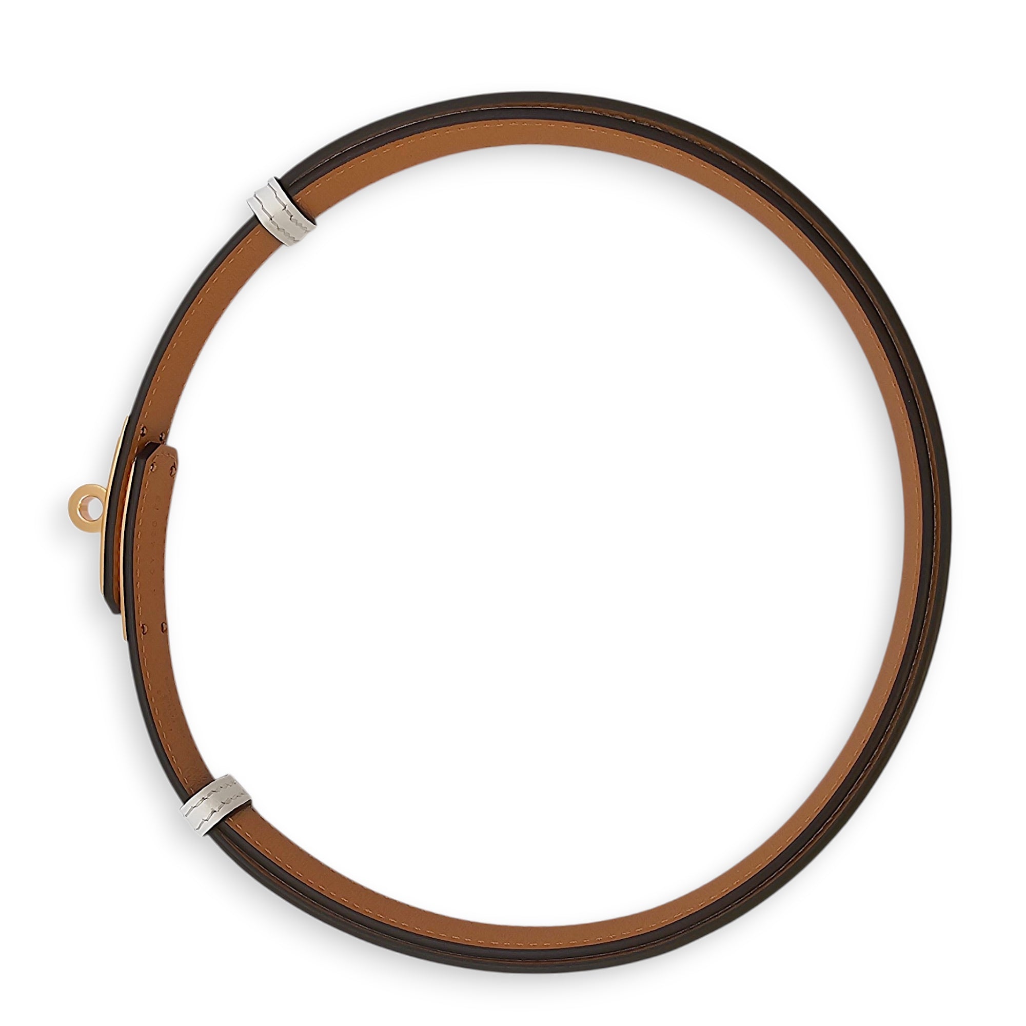 Kelly 18 Blanc Belt in Epsom Rose Gold hardware CL2603-20353 3