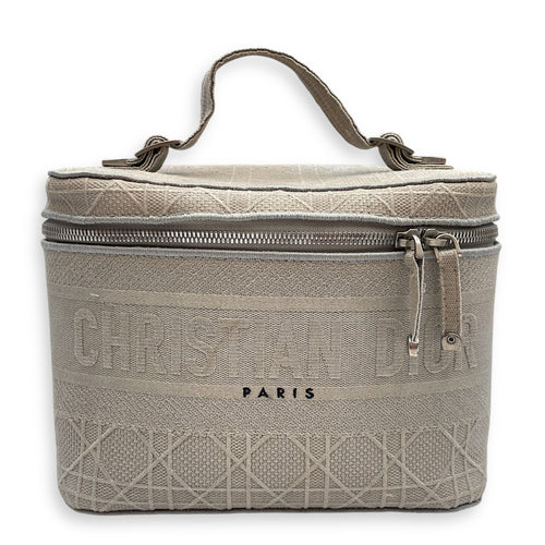 Diortravel Grey Vanity Case in Canvas Silver hardware CL2603-20374 1