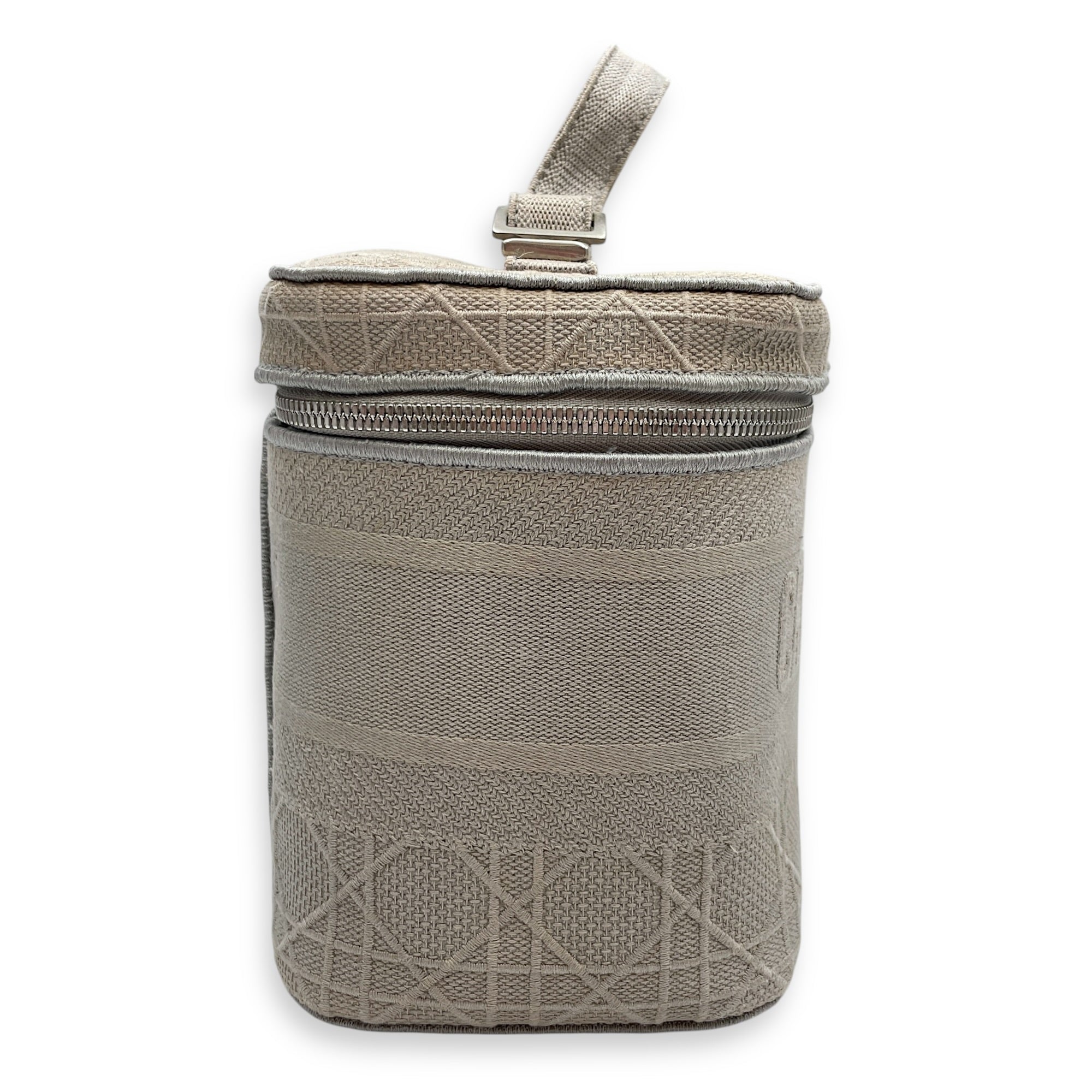 Diortravel Grey Vanity Case in Canvas Silver hardware CL2603-20374 2