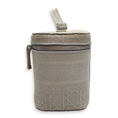Diortravel Grey Vanity Case in Canvas Silver hardware CL2603-20374 3